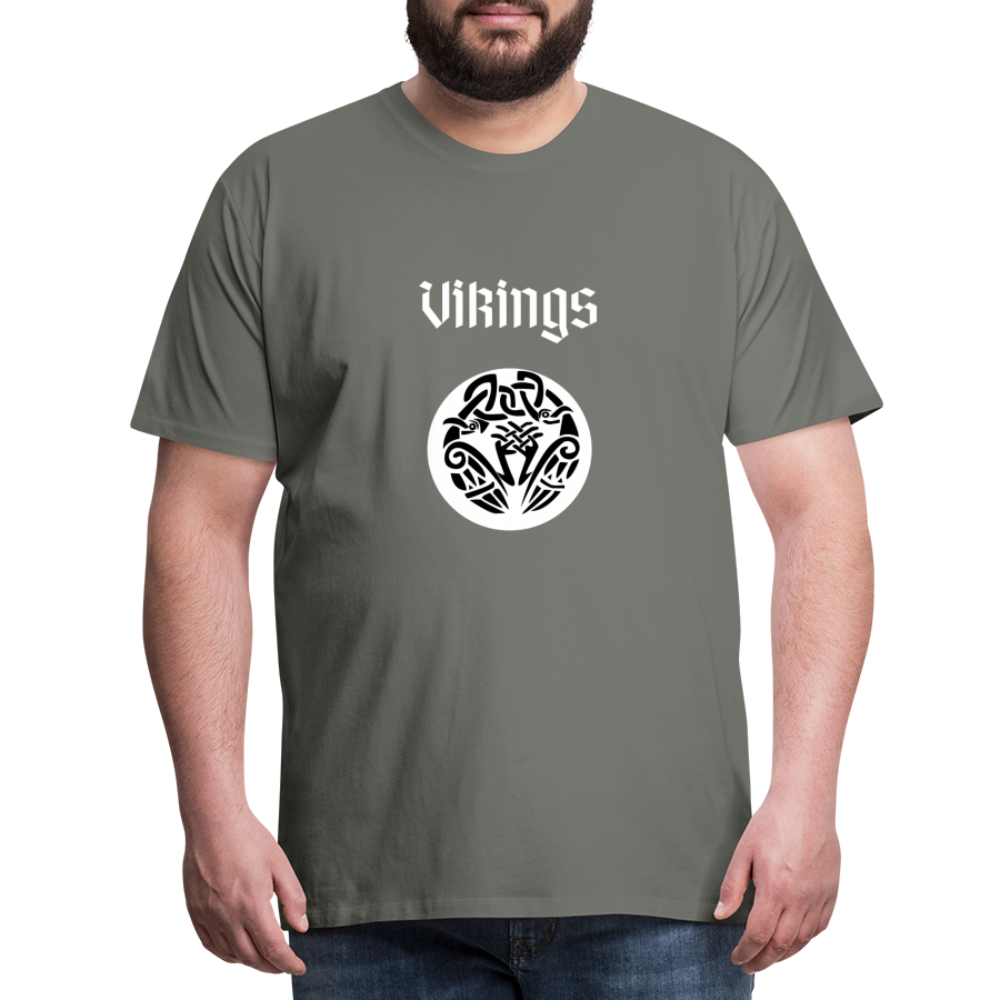 Männer Premium T-Shirt - Vikings - Asphalt