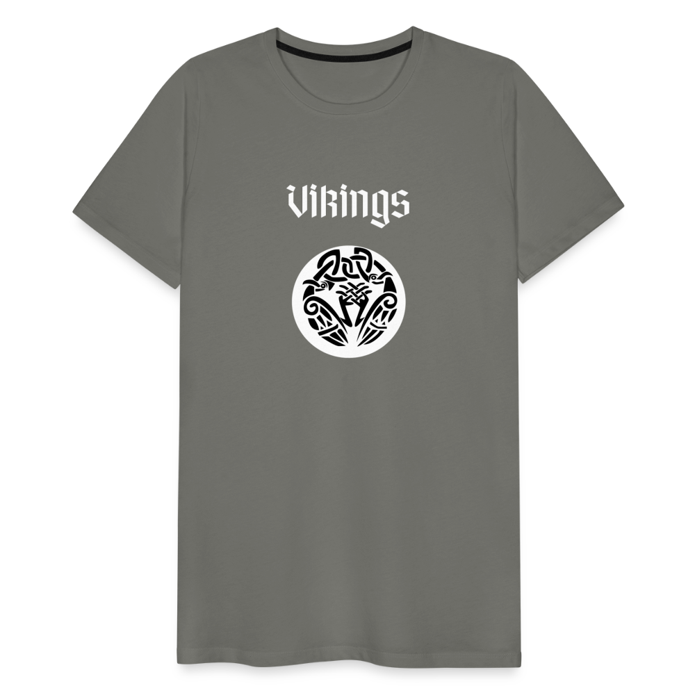 Männer Premium T-Shirt - Vikings - Asphalt