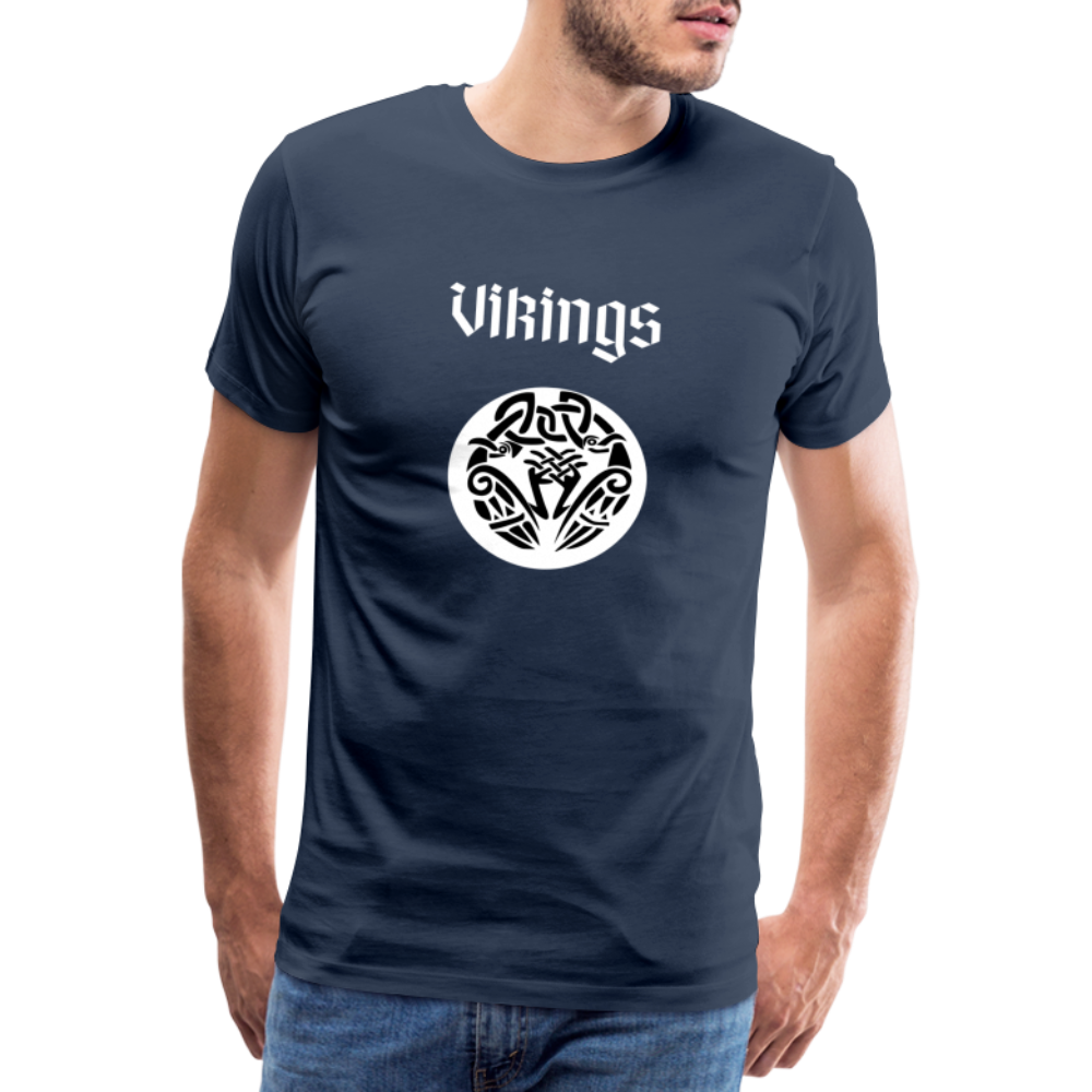 Männer Premium T-Shirt - Vikings - Navy