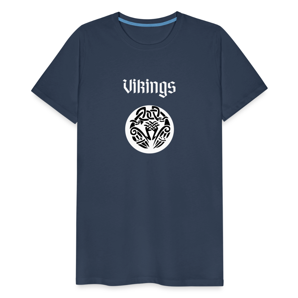 Männer Premium T-Shirt - Vikings - Navy