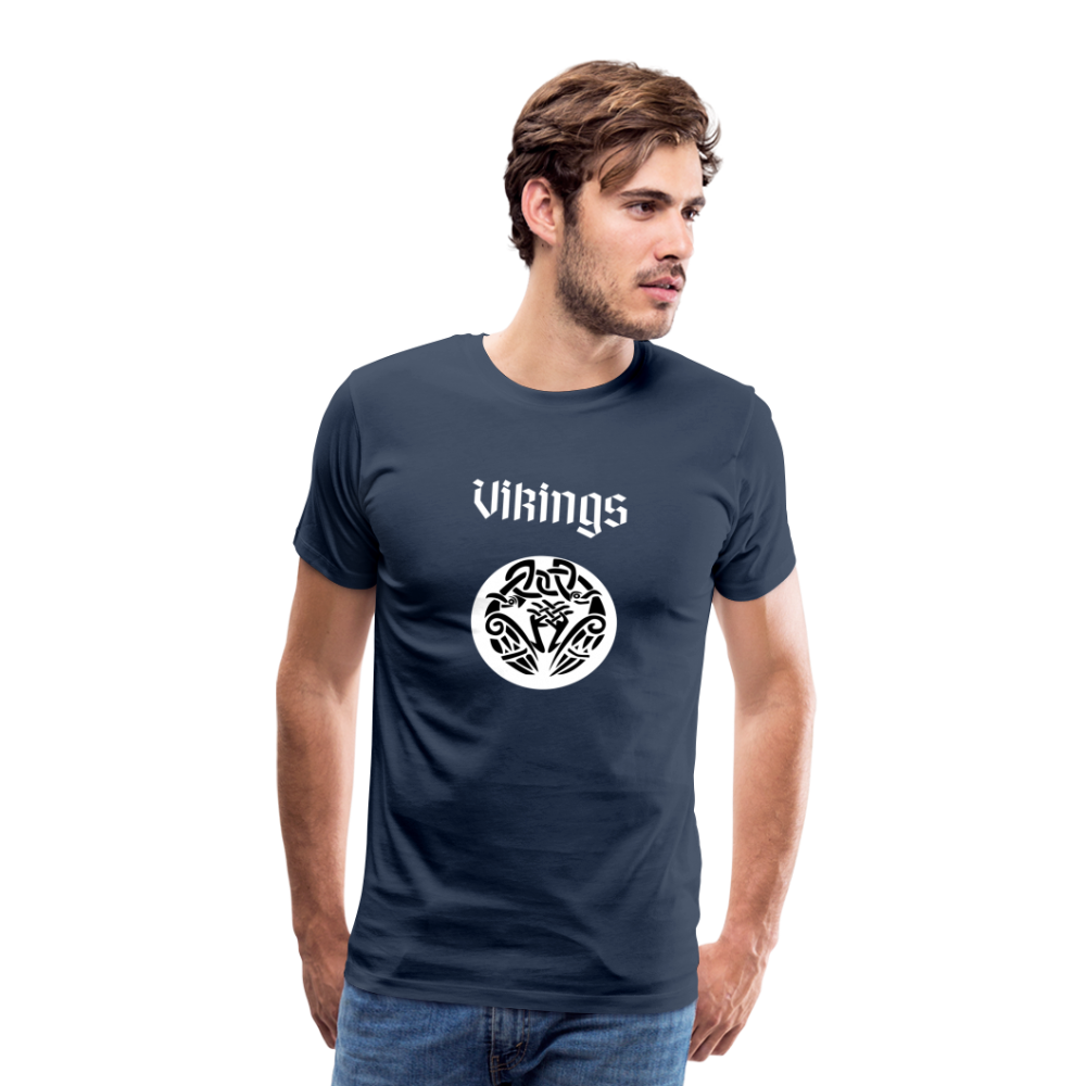 Männer Premium T-Shirt - Vikings - Navy