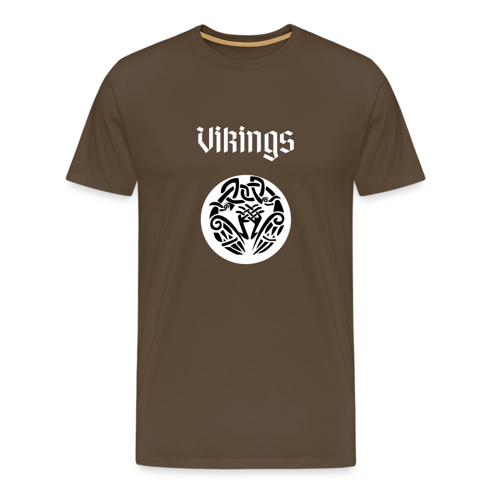 Männer Premium T-Shirt - Vikings - Edelbraun