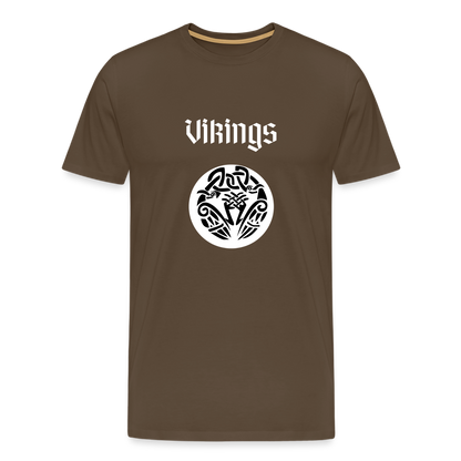 Männer Premium T-Shirt - Vikings - Edelbraun