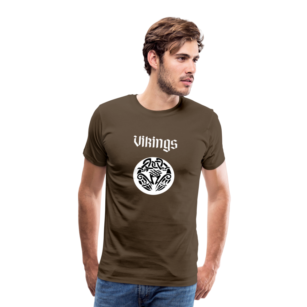 Männer Premium T-Shirt - Vikings - Edelbraun