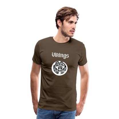 Männer Premium T-Shirt - Vikings - Edelbraun