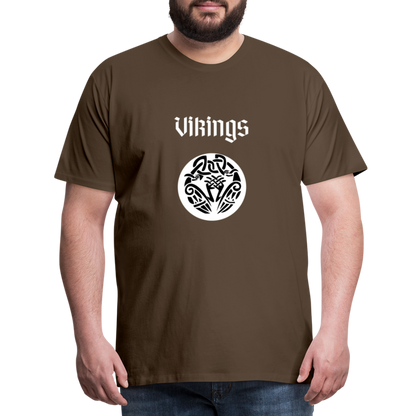 Männer Premium T-Shirt - Vikings - Edelbraun