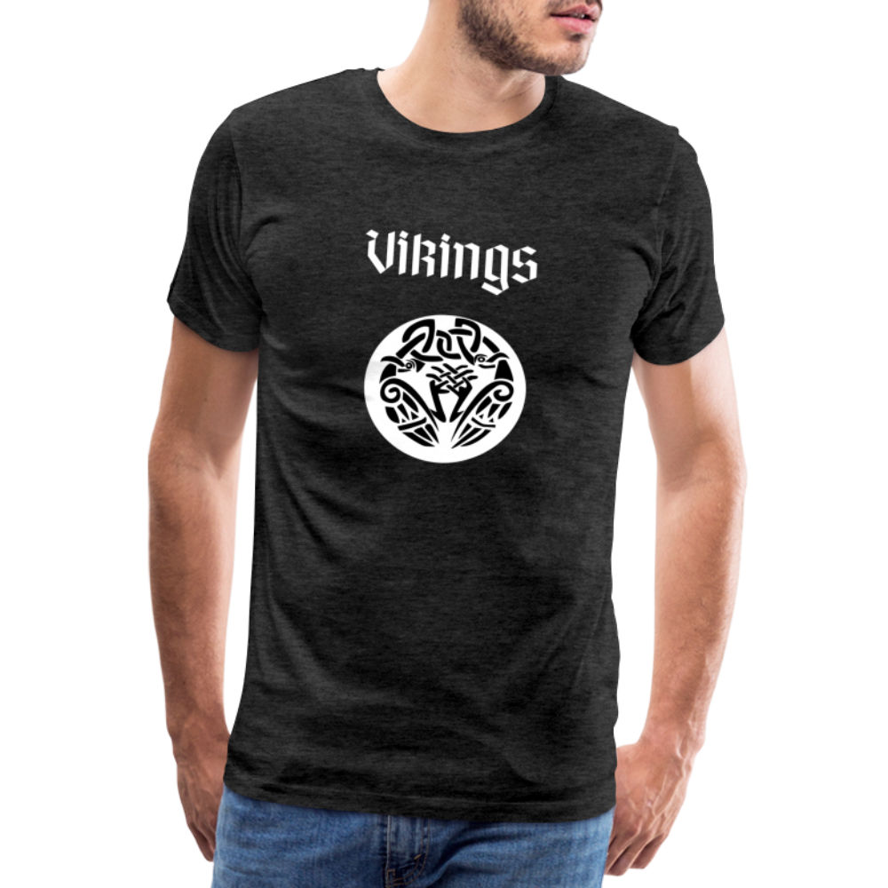 Männer Premium T-Shirt - Vikings - Anthrazit