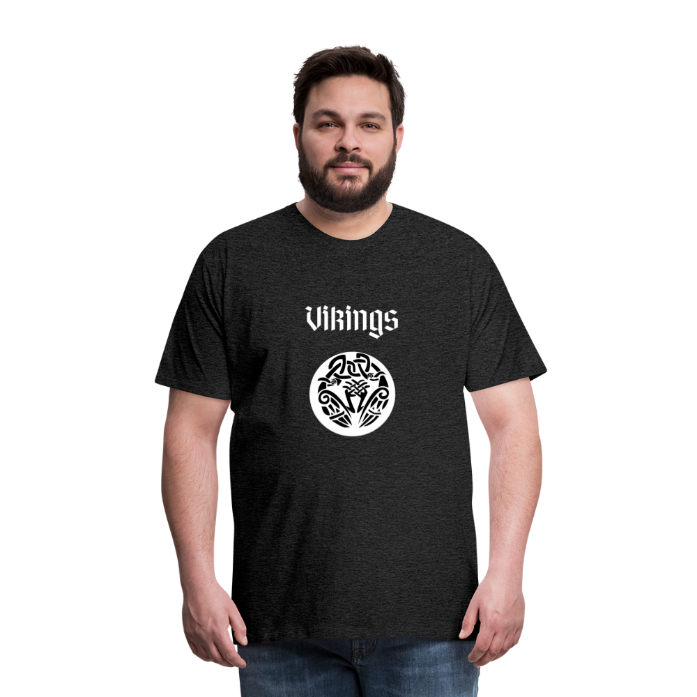 Männer Premium T-Shirt - Vikings - Anthrazit