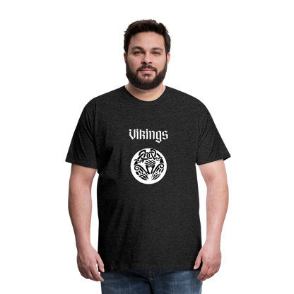 Männer Premium T-Shirt - Vikings - Anthrazit