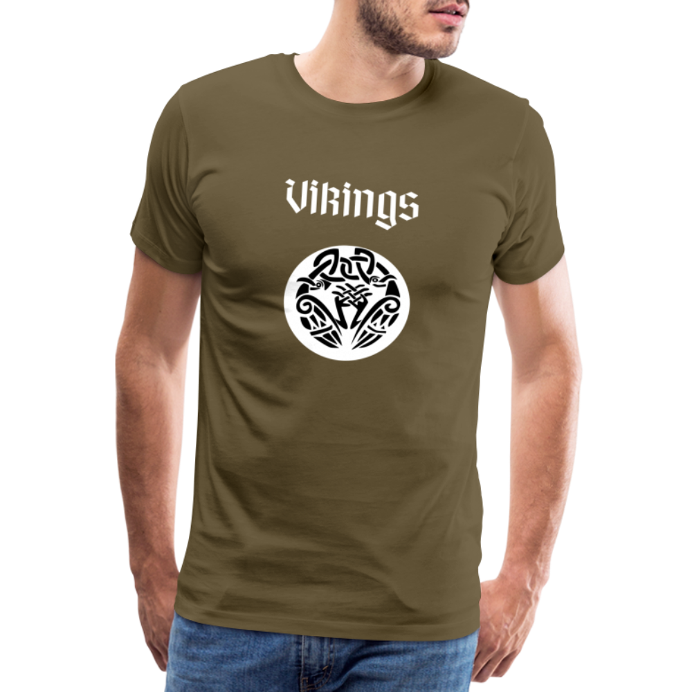 Männer Premium T-Shirt - Vikings - Khaki