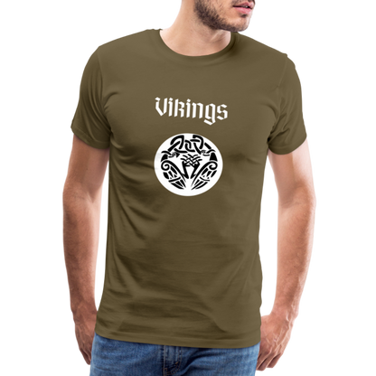 Männer Premium T-Shirt - Vikings - Khaki