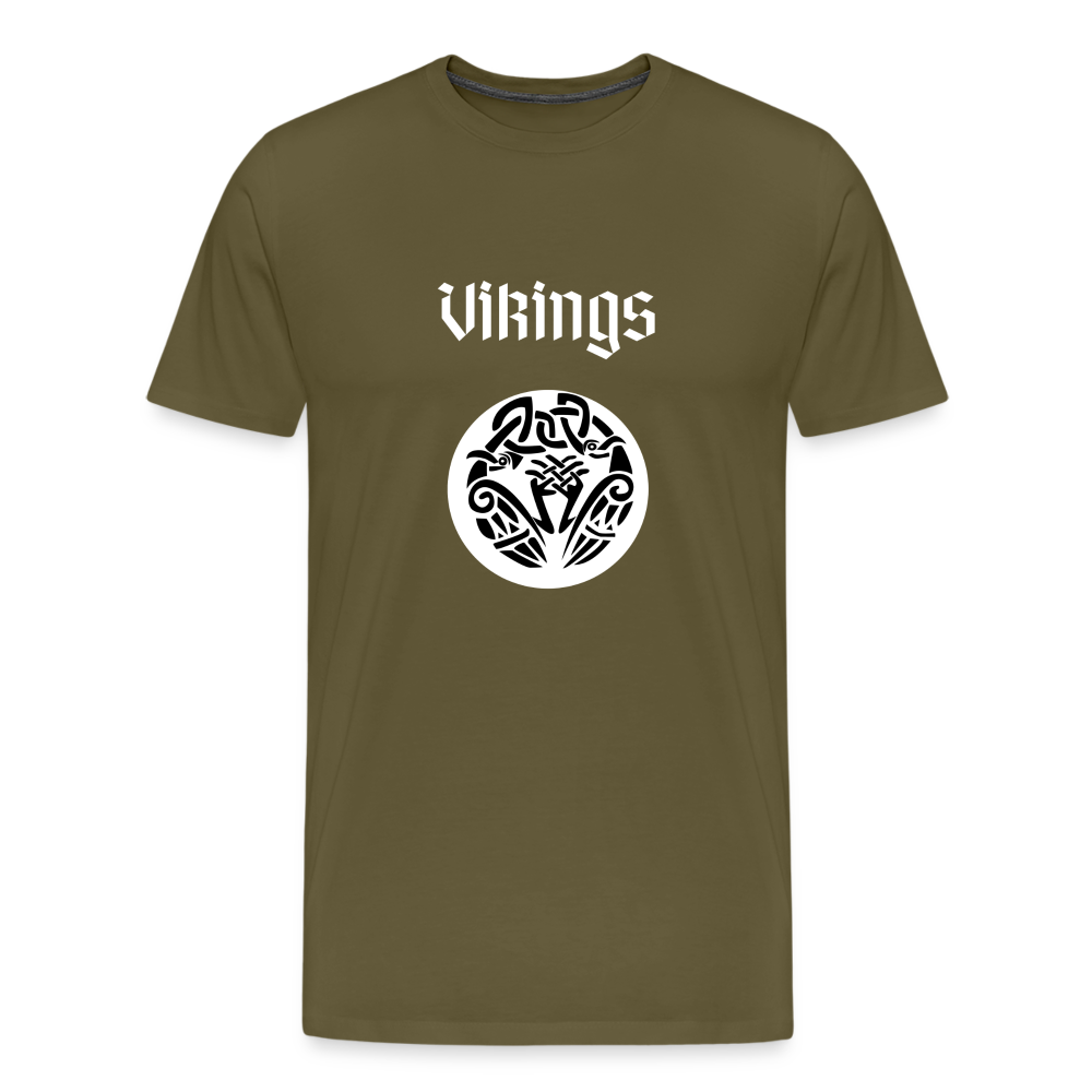 Männer Premium T-Shirt - Vikings - Khaki