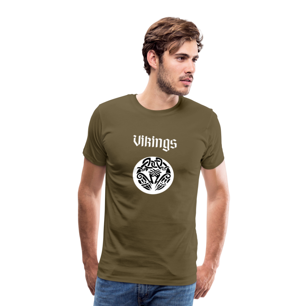 Männer Premium T-Shirt - Vikings - Khaki