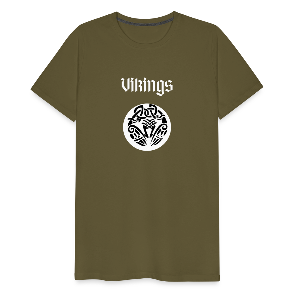 Männer Premium T-Shirt - Vikings - Khaki