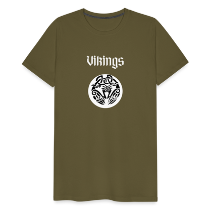 Männer Premium T-Shirt - Vikings - Khaki