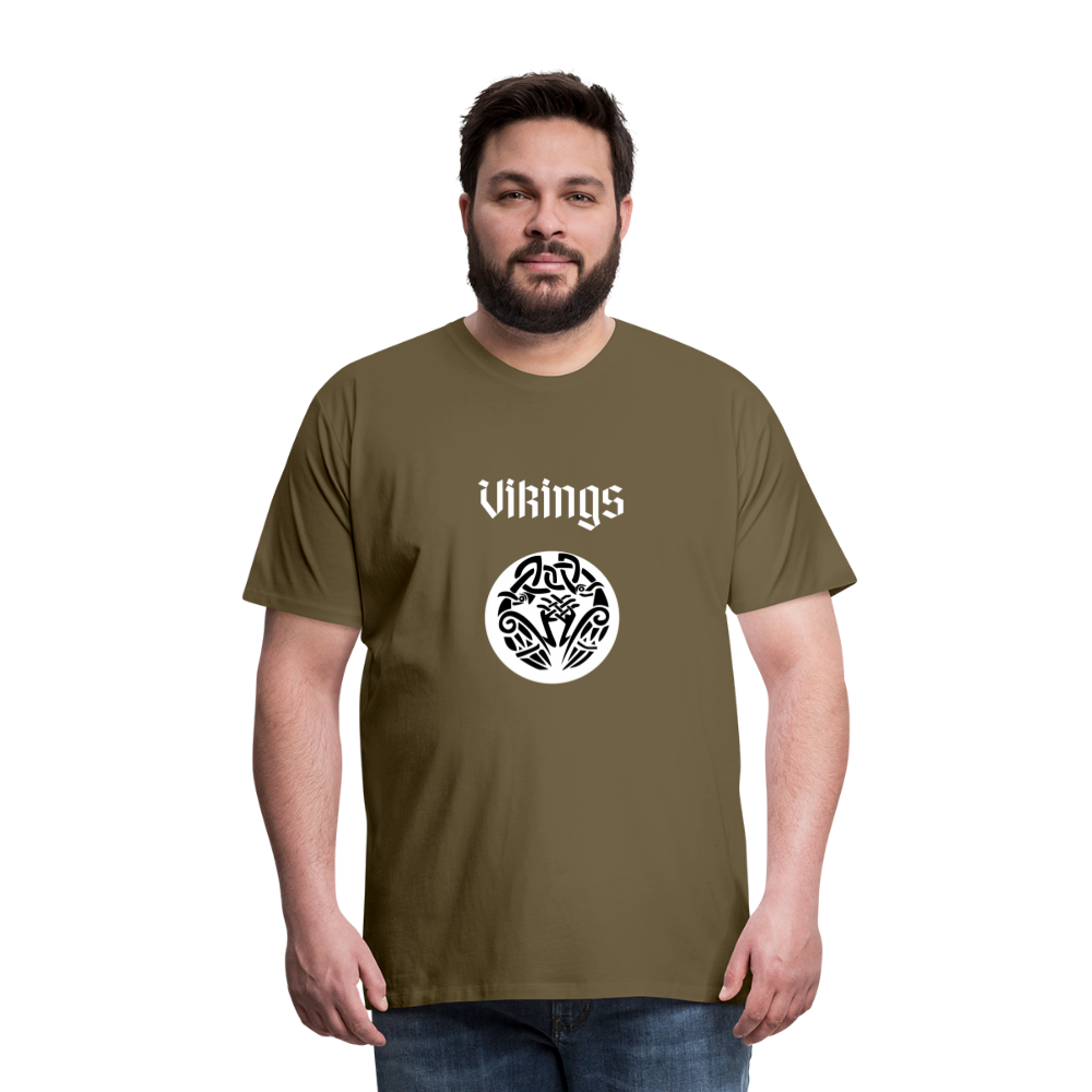 Männer Premium T-Shirt - Vikings - Khaki