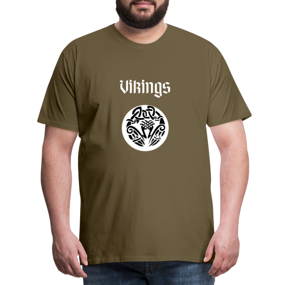 Männer Premium T-Shirt - Vikings - Khaki