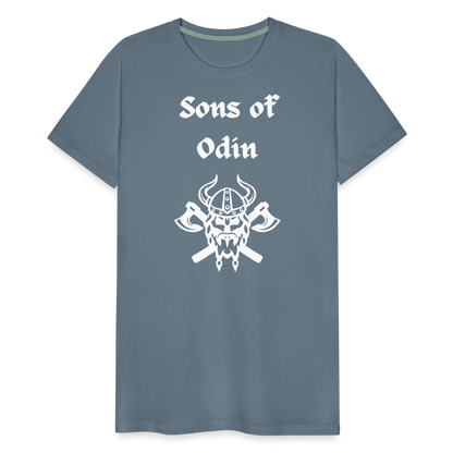 Männer Premium T-Shirt - Sons of Odin 2 - Blaugrau