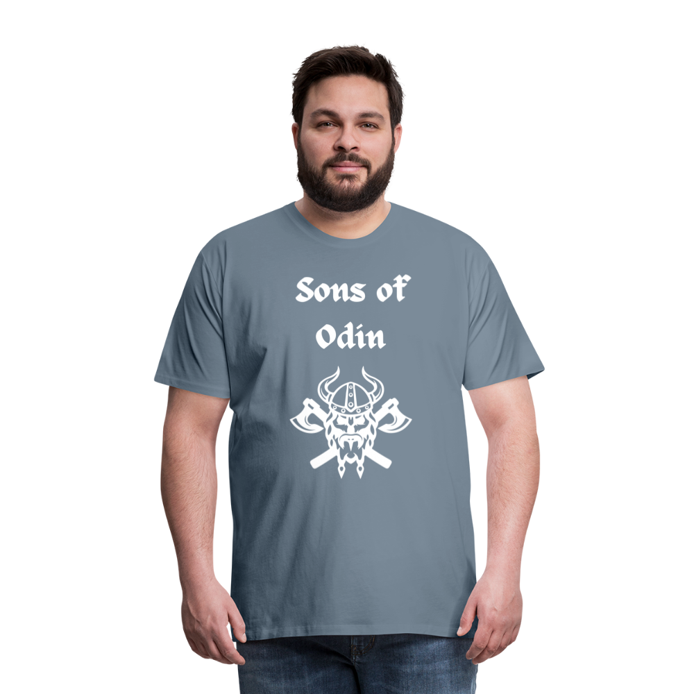 Männer Premium T-Shirt - Sons of Odin 2 - Blaugrau