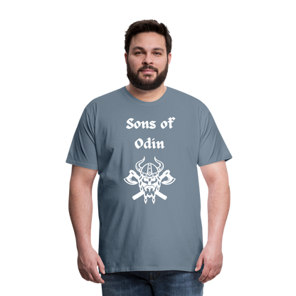 Männer Premium T-Shirt - Sons of Odin 2 - Blaugrau