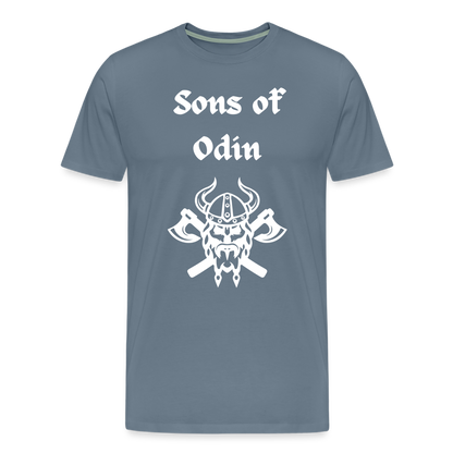 Männer Premium T-Shirt - Sons of Odin 2 - Blaugrau