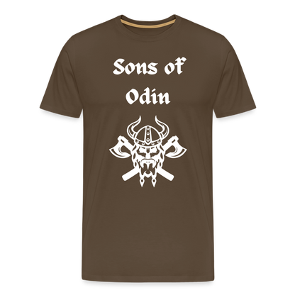 Männer Premium T-Shirt - Sons of Odin 2 - Edelbraun