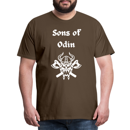 Männer Premium T-Shirt - Sons of Odin 2 - Edelbraun