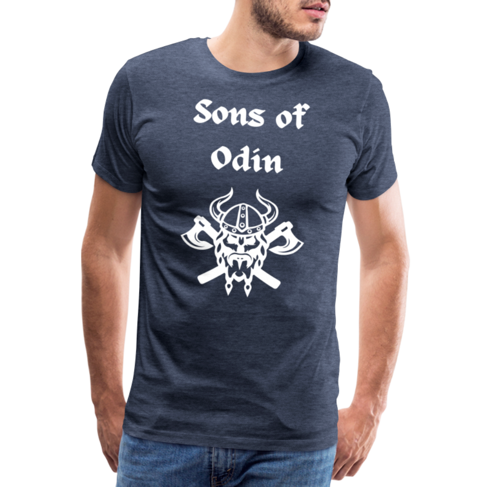 Männer Premium T-Shirt - Sons of Odin 2 - Blau meliert