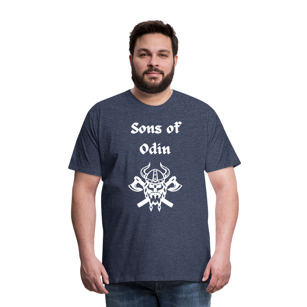 Männer Premium T-Shirt - Sons of Odin 2 - Blau meliert