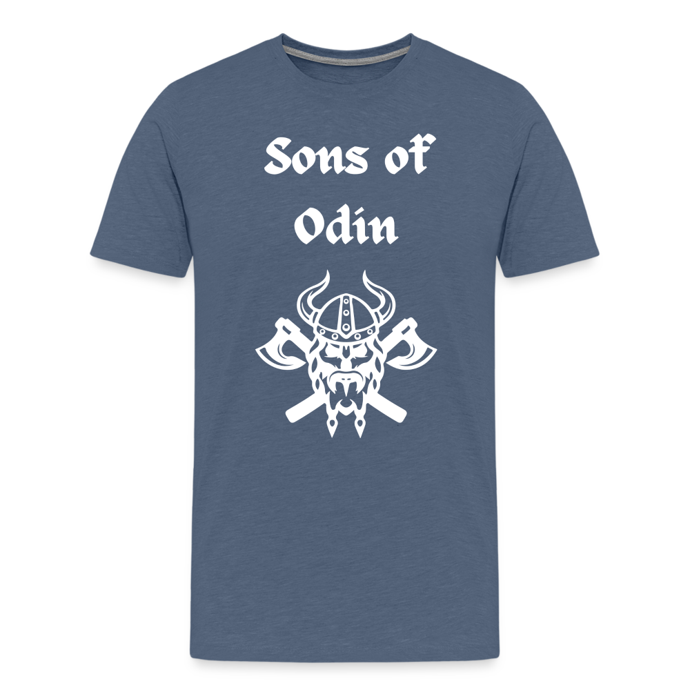 Männer Premium T-Shirt - Sons of Odin 2 - Blau meliert