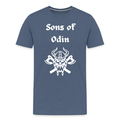 Männer Premium T-Shirt - Sons of Odin 2 - Blau meliert