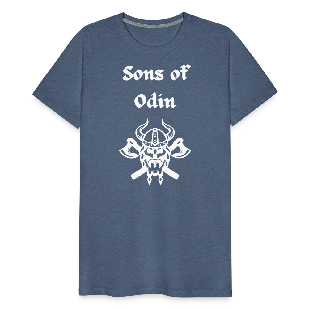 Männer Premium T-Shirt - Sons of Odin 2 - Blau meliert