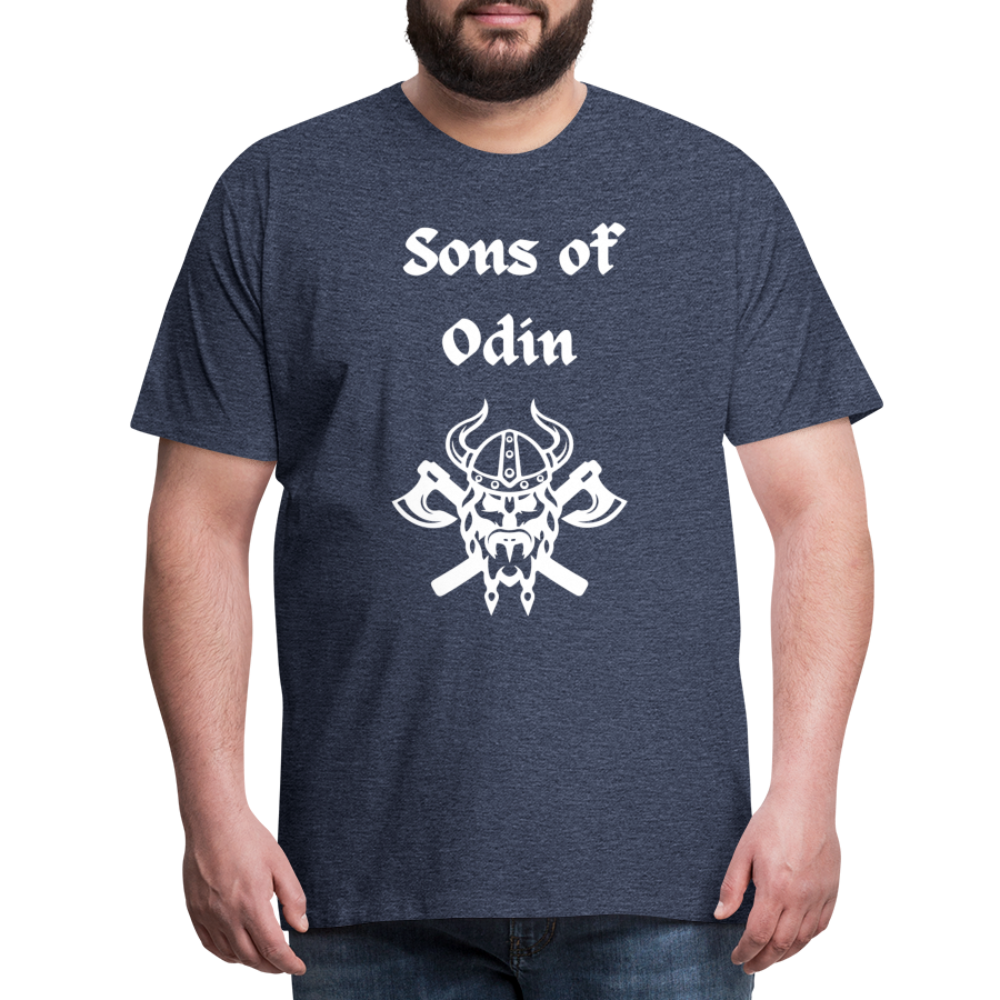 Männer Premium T-Shirt - Sons of Odin 2 - Blau meliert