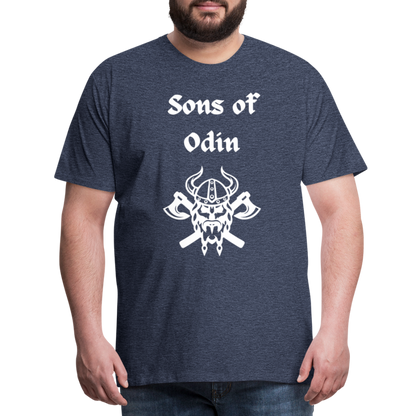 Männer Premium T-Shirt - Sons of Odin 2 - Blau meliert