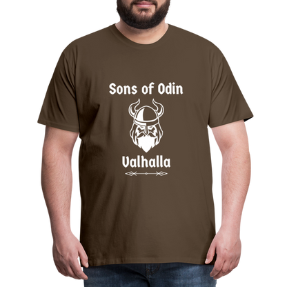 Männer Premium T-Shirt - Sons of Odin Valhalla - Edelbraun