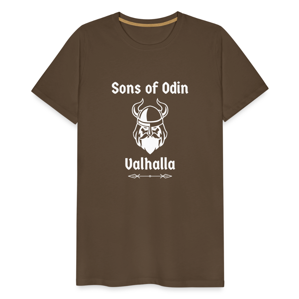 Männer Premium T-Shirt - Sons of Odin Valhalla - Edelbraun