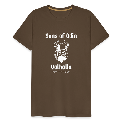 Männer Premium T-Shirt - Sons of Odin Valhalla - Edelbraun