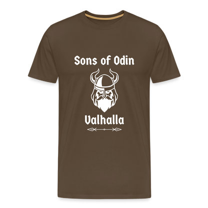 Männer Premium T-Shirt - Sons of Odin Valhalla - Edelbraun