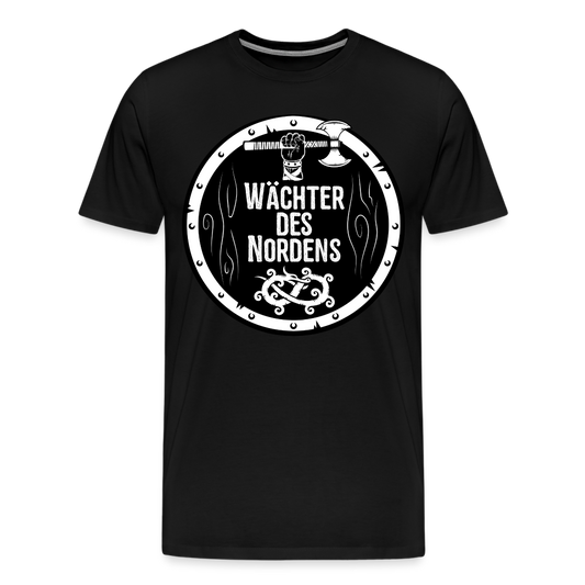 Männer Premium T-Shirt - Wächter des Nordens - Schwarz