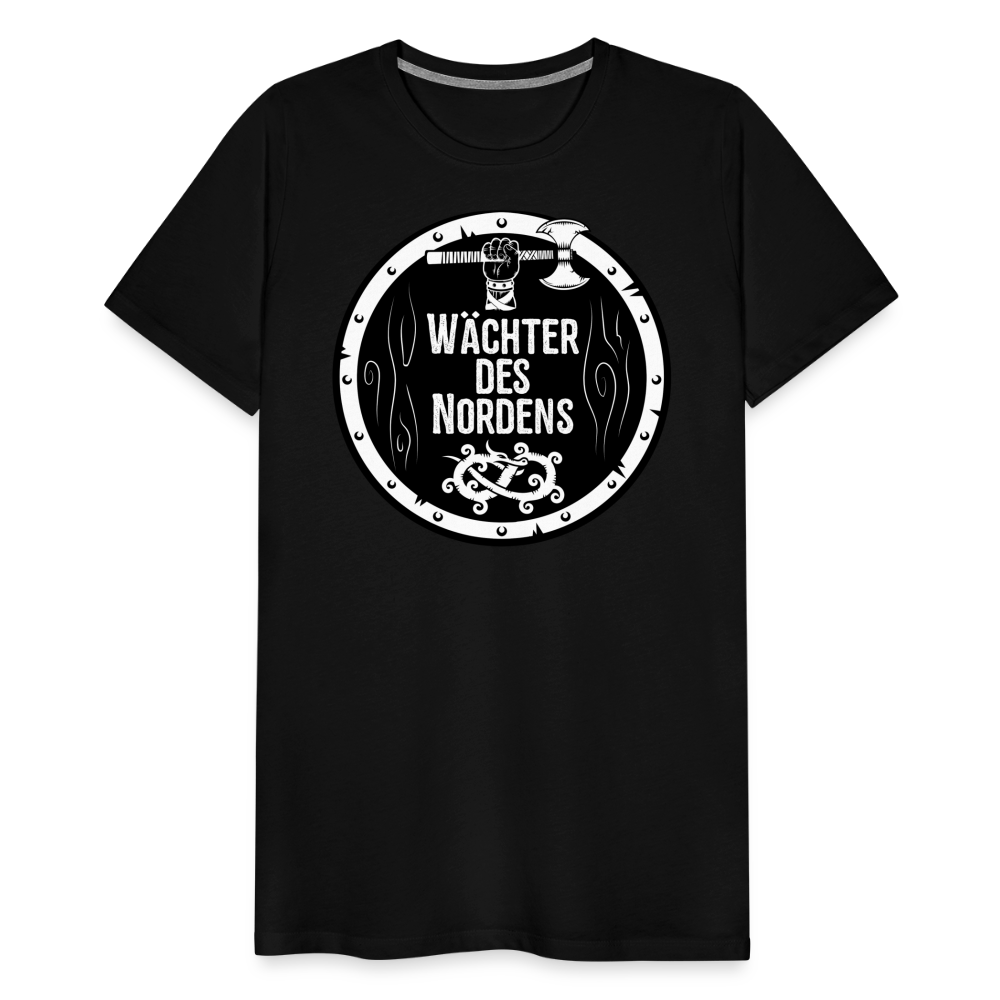 Männer Premium T-Shirt - Wächter des Nordens - Schwarz