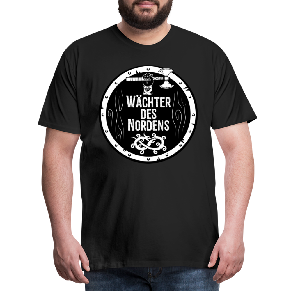 Männer Premium T-Shirt - Wächter des Nordens - Schwarz