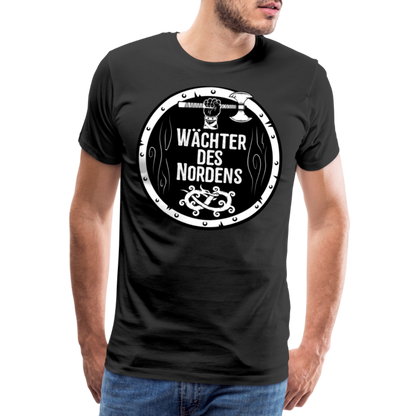 Männer Premium T-Shirt - Wächter des Nordens - Schwarz