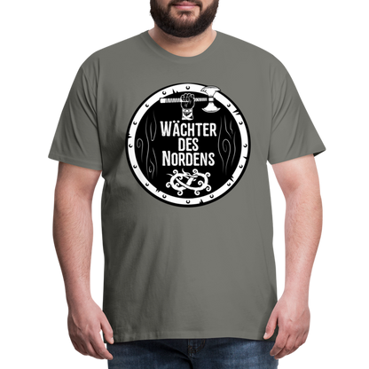 Männer Premium T-Shirt - Wächter des Nordens - Asphalt