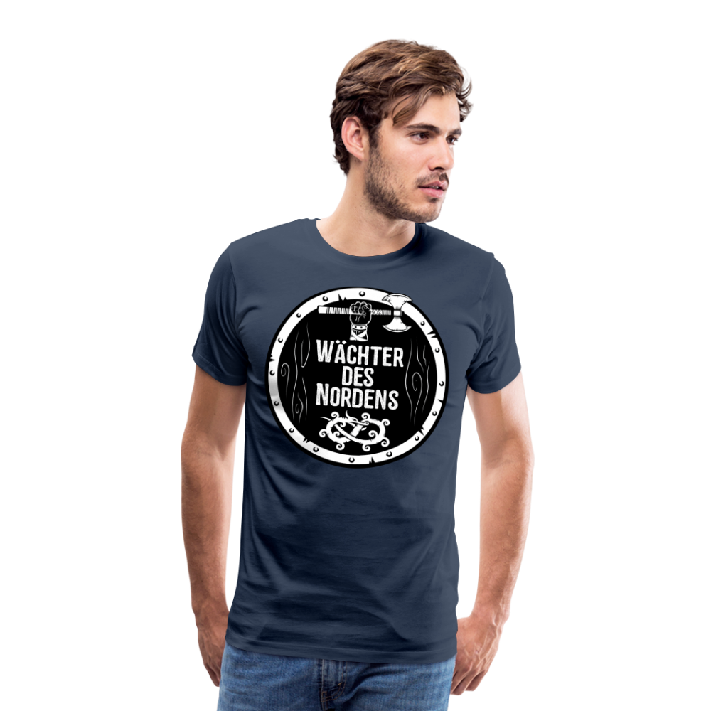 Männer Premium T-Shirt - Wächter des Nordens - Navy