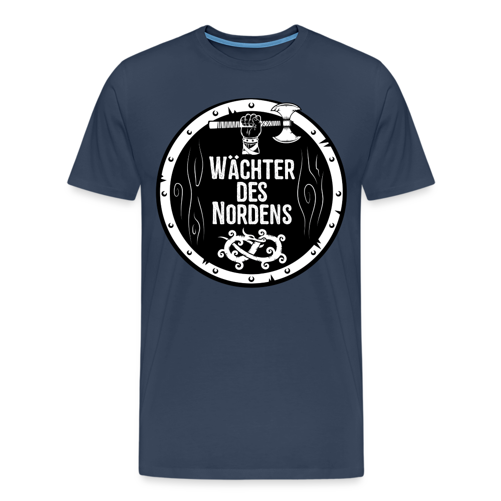 Männer Premium T-Shirt - Wächter des Nordens - Navy