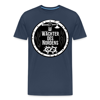 Männer Premium T-Shirt - Wächter des Nordens - Navy