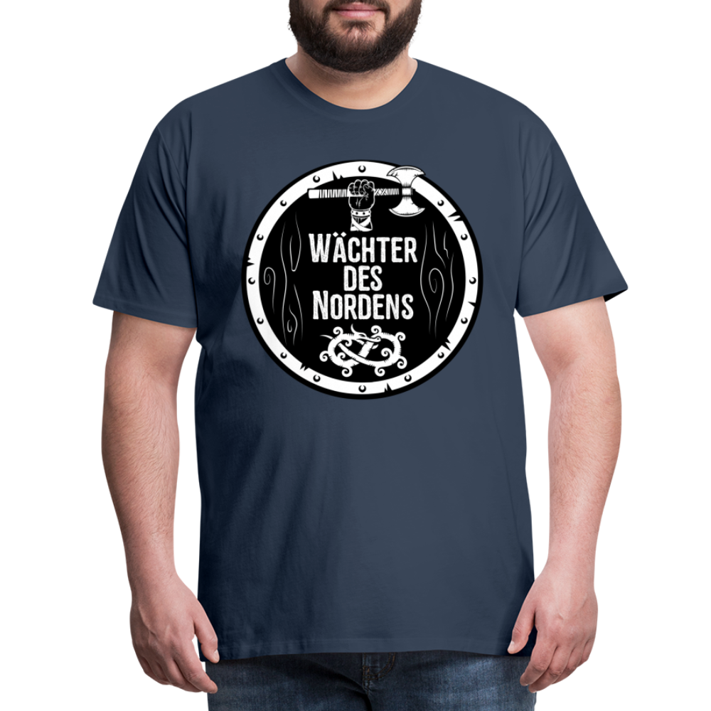 Männer Premium T-Shirt - Wächter des Nordens - Navy