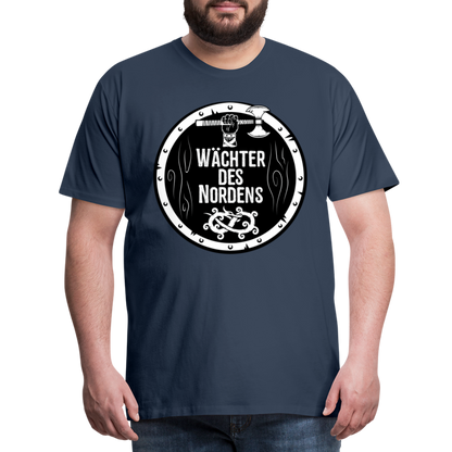 Männer Premium T-Shirt - Wächter des Nordens - Navy