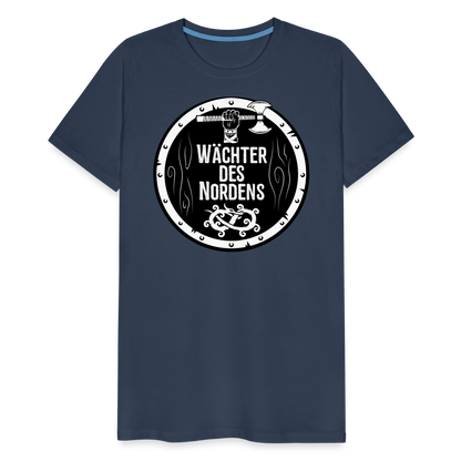 Männer Premium T-Shirt - Wächter des Nordens - Navy