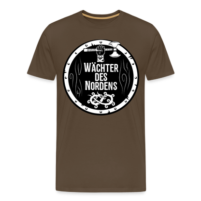 Männer Premium T-Shirt - Wächter des Nordens - Edelbraun